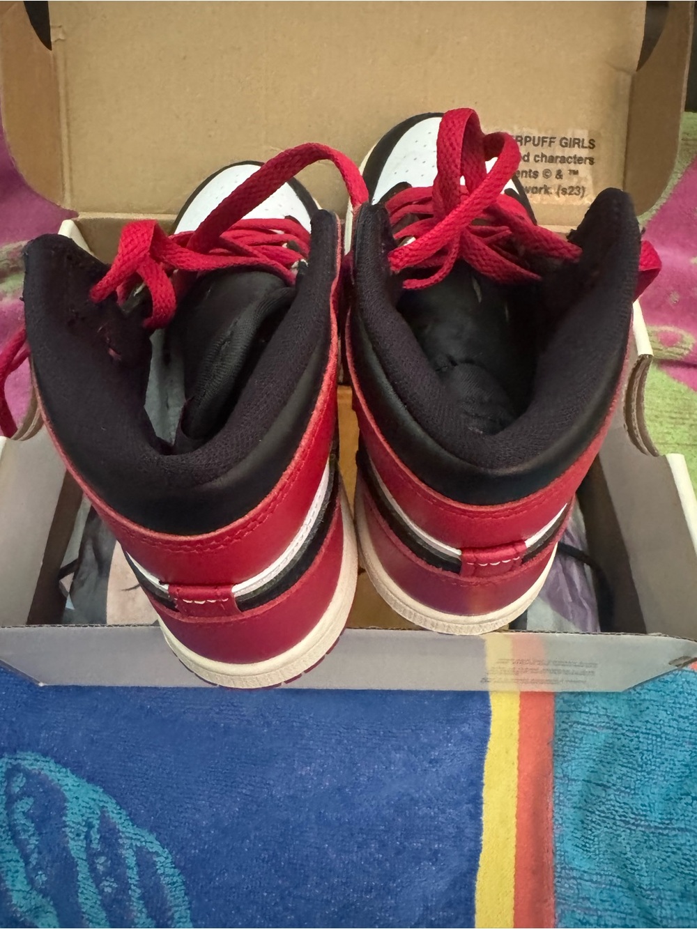 Nike Dunks- Kids Red and Black High-Top Sneakers